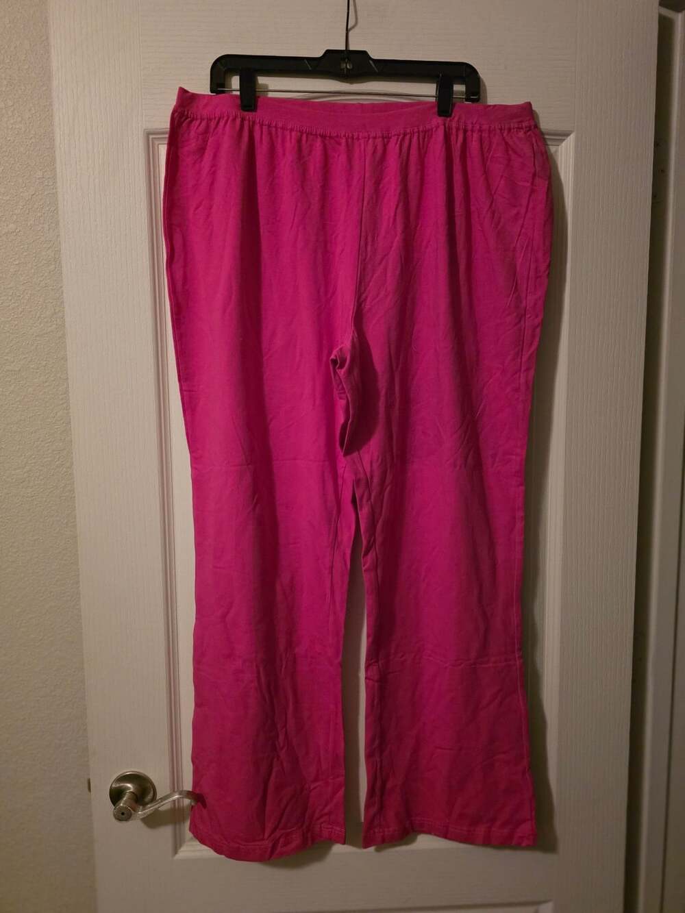Woman Within Pink Cropped Wide Leg Casual Pants Size 1X